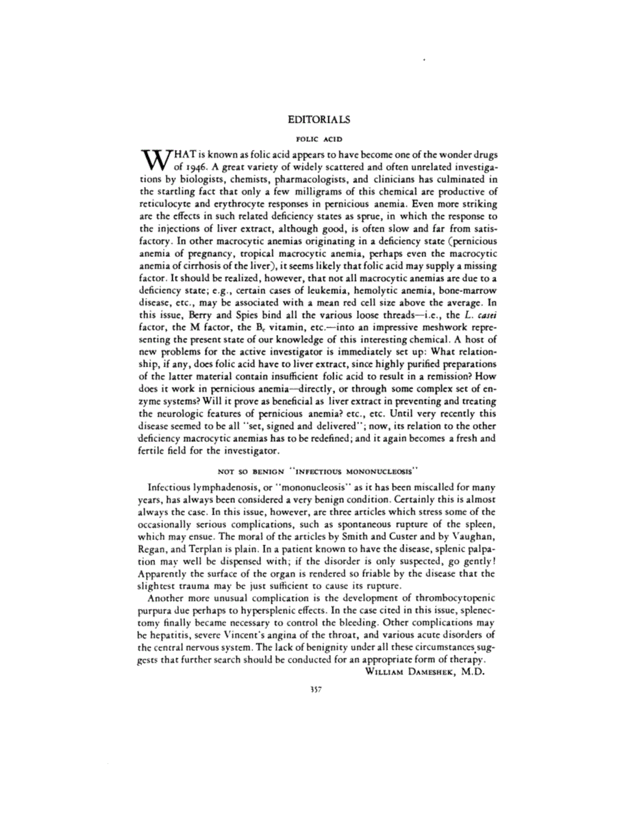 First page of EDITORIALS