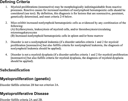 Myeloid proliferation (nonreactive).