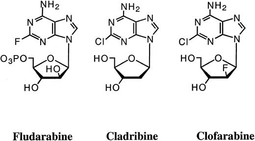Figure 1. Structures of clinically used deoxyadenosine analogs.