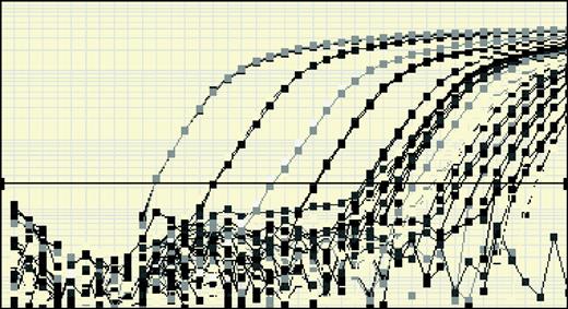Standard curves for quantification of EBV DNA. See the complete figure in the article beginning on page 243.