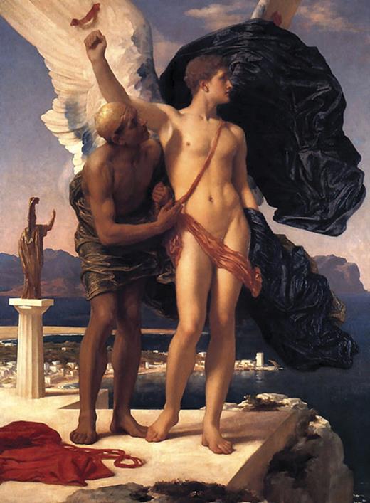 Icarus and Daedalus. Frederic Leighton, 1869.
