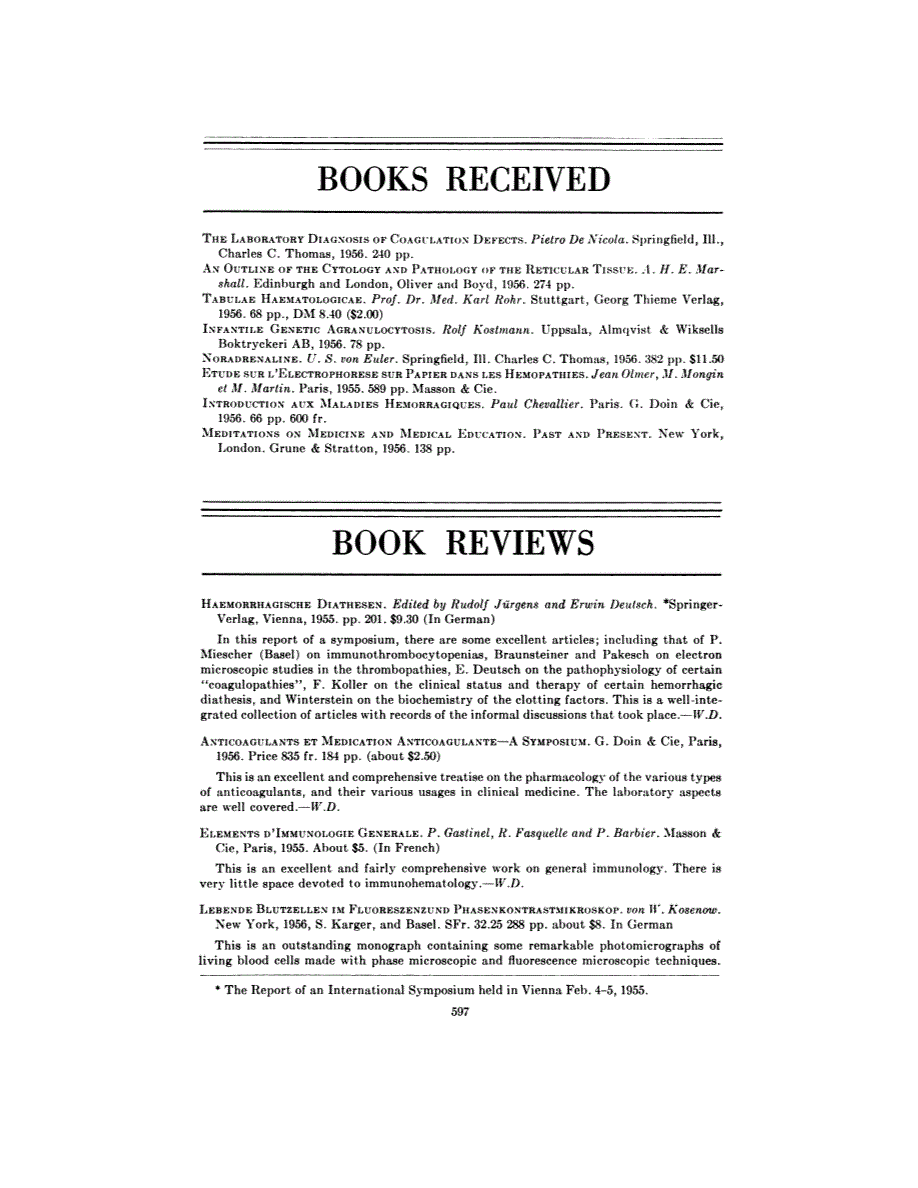 First page of BOOK REVIEWS