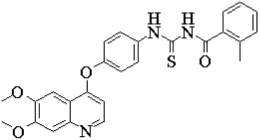 Figure 1. Chemical structure of Ki11502 (molecular weight, 473.6).