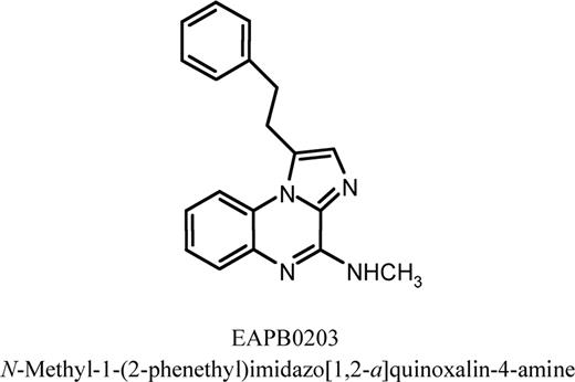 Figure 1. Chemical name and structure of EAPB0203.