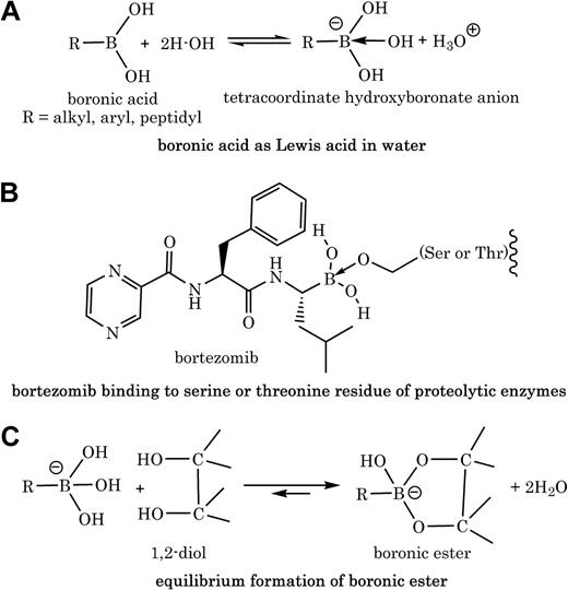 Figure 1. Boronic acid reactions with hydroxyl group.