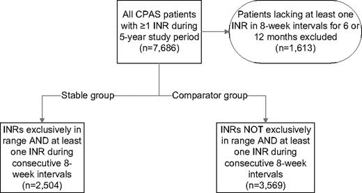 Figure 1. Process for defining the study groups.