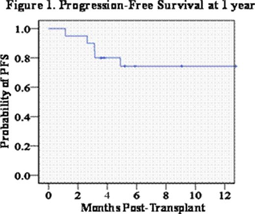 Figure 1. Progression-Free Survival At 1 Year