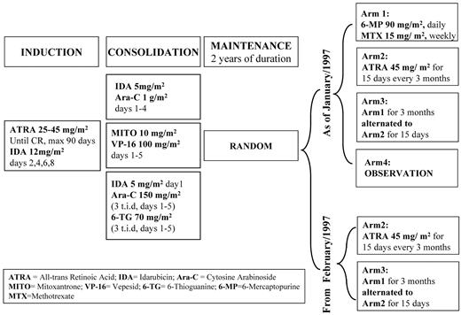 Figure 1. AIDA protocol: treatment schedule.