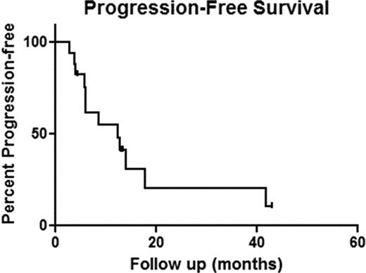 Figure 2. Progression free survival