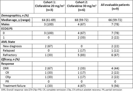 Preliminary Demographic and Efficacy Data