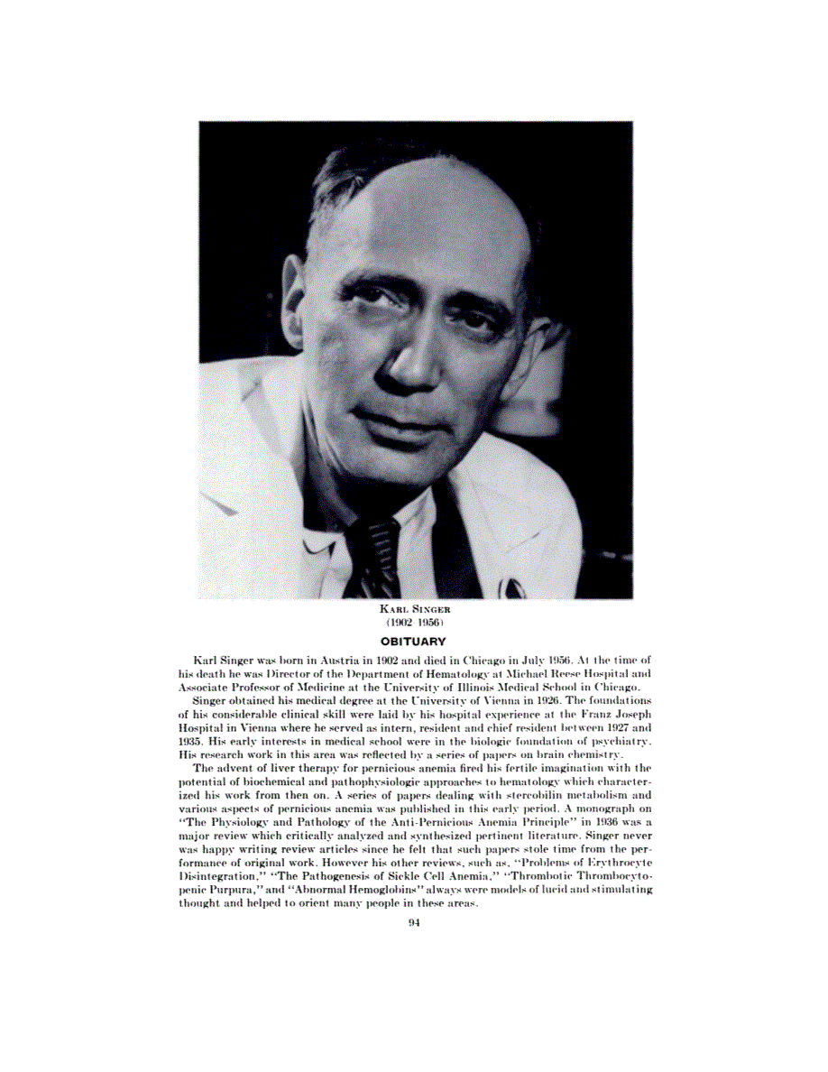 First page of OBITUARY