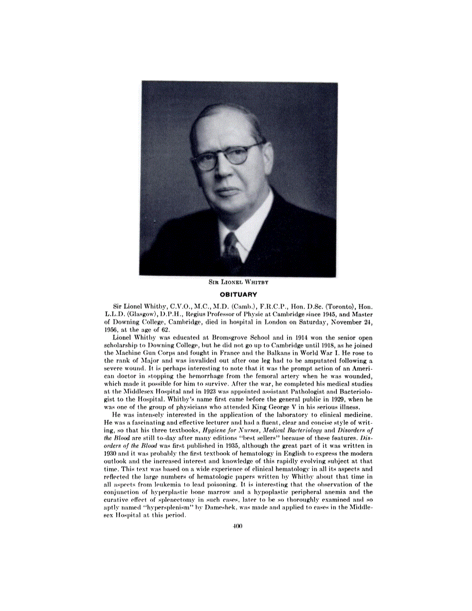 First page of OBITUARY