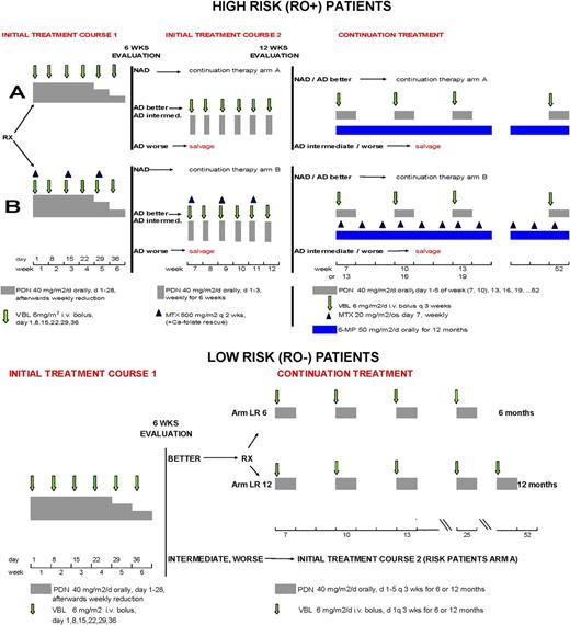 Figure 1. LCH-III treatment plans for RO+ and RO– MS-LCH.