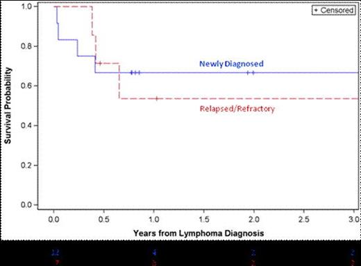 Figure 1. Survival of patients with plasmablastic lymphoma