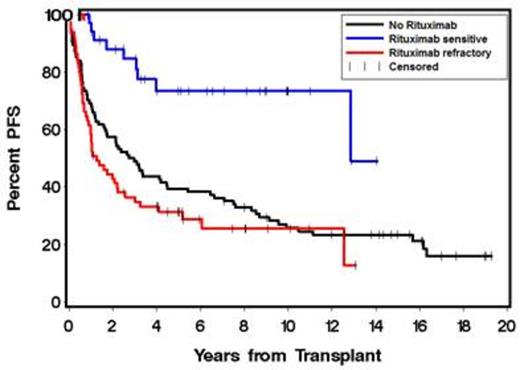 Figure 2. PFS according to patient groups