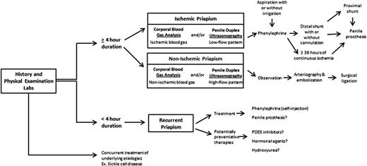 Figure 2. Algorithm of “How I treat priapism.”
