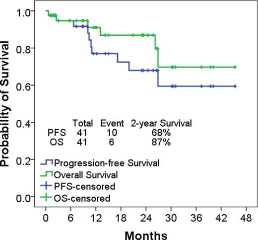 Figure 1. Progression-free survival and overall survival