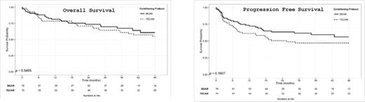 Figure 1. Overall and progression free survival