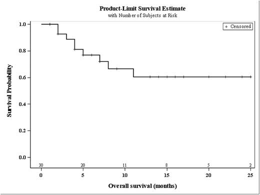 Figure 2. Overall survival
