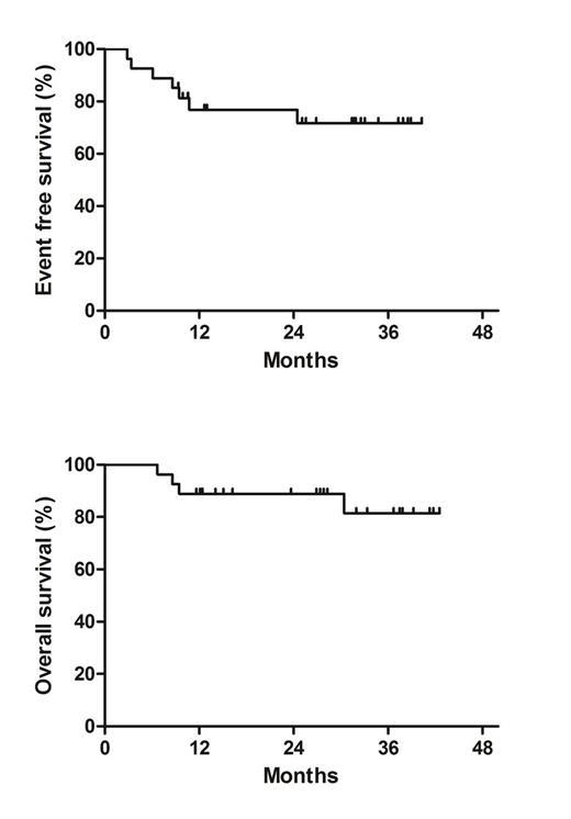 Figure 1. Event-free survival and overall survival.