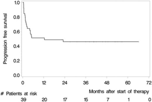Figure 1. Progression free survival