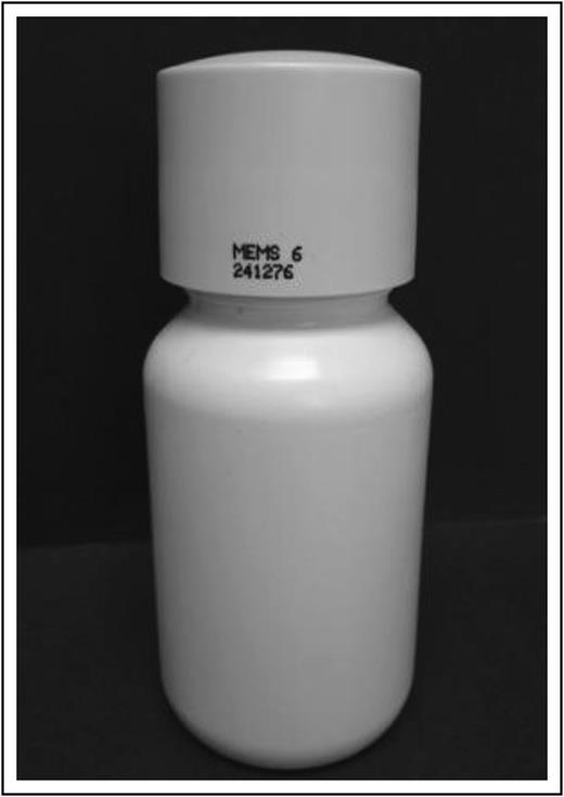 Figure 2. Medication Event Monitoring System (MEMS) pill bottle and TrackCap.