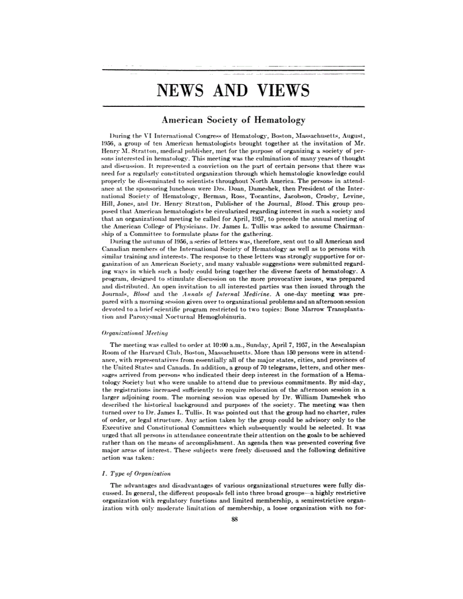 First page of NEWS AND VIEWS