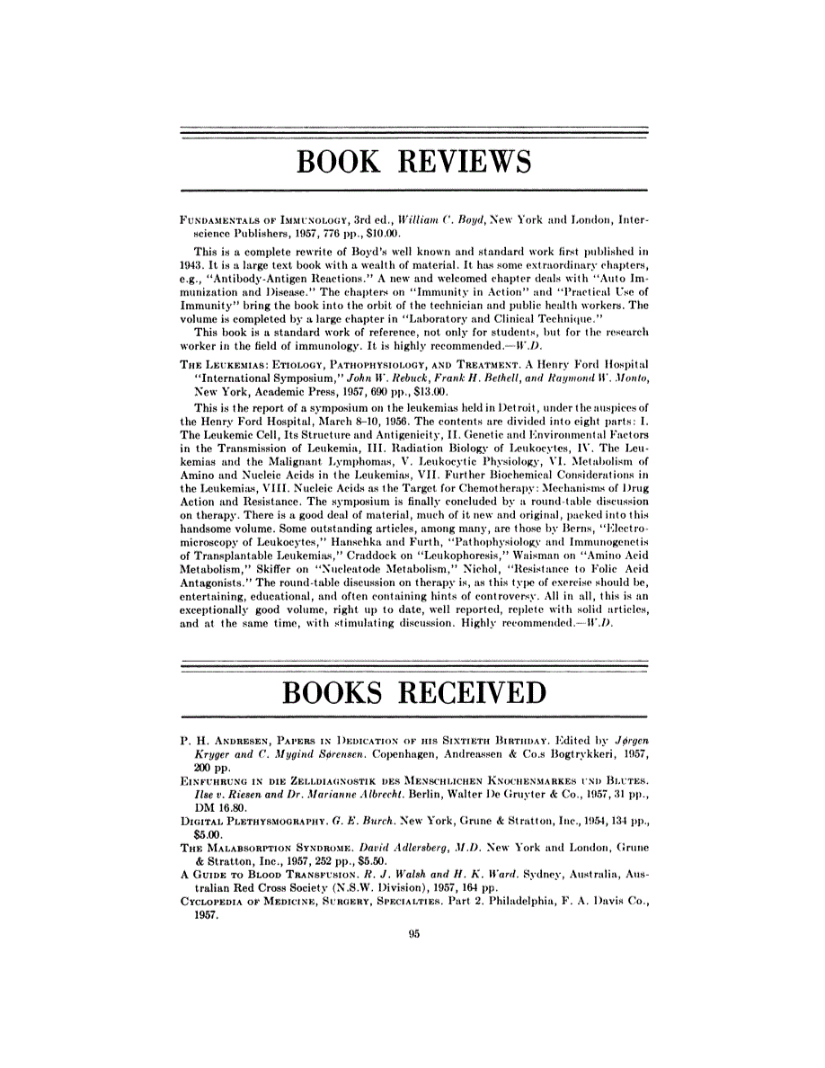 First page of BOOK REVIEWS