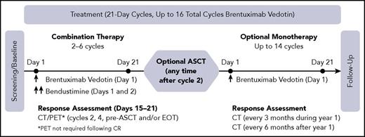 Figure 1. Study design. CT, computed tomography; EOT, End-of-Treatment; PET, positron emission tomography.
