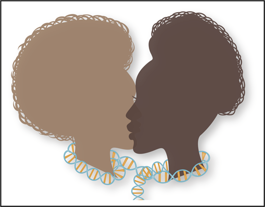 Artistic rendition of the concept of human diversity and genetics in the African population. Illustration by Idoya Lahortiga.