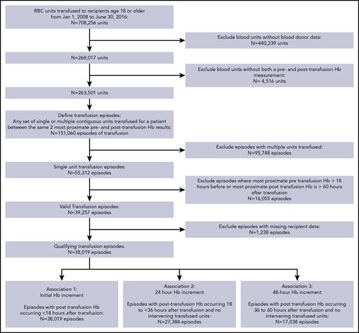 Study flow diagram. Hb, hemoglobin.