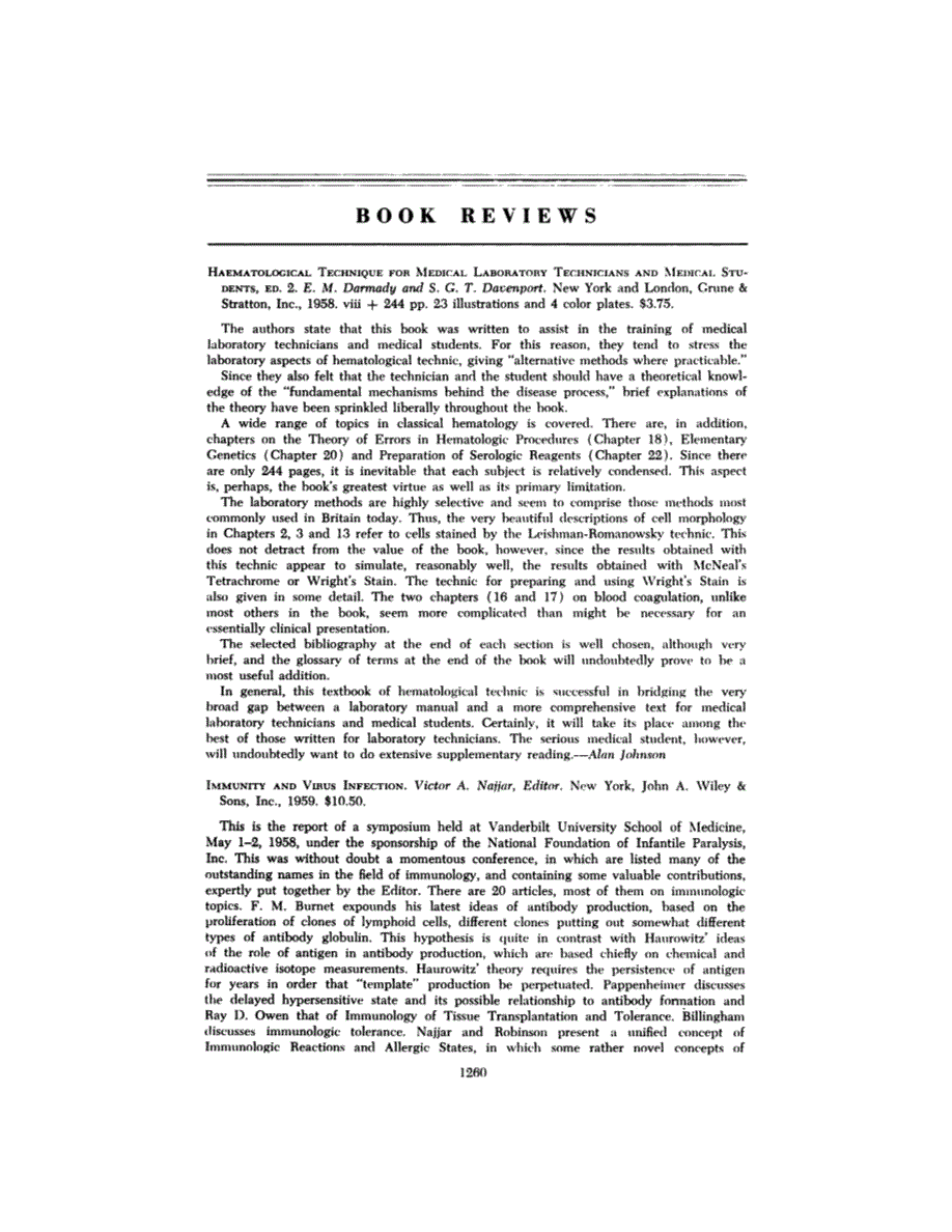 First page of BOOK REVIEWS