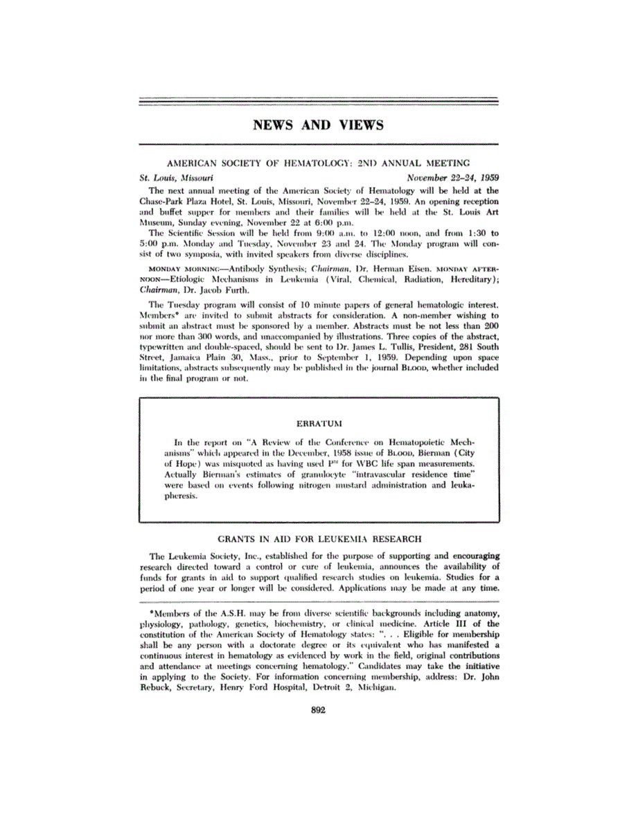 First page of NEWS AND VIEWS