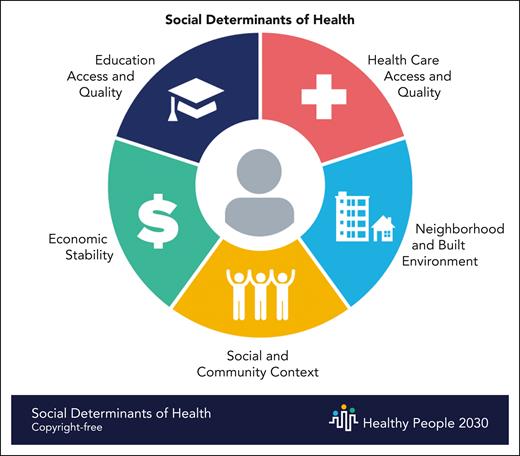Social determinants of health. Reprinted from the US Department of Health and Human Services.10