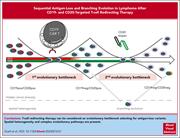 Graphical abstract for: Sequential antigen loss and branching evolution in lymphoma after CD19- and CD20-targeted T-cell–redirecting therapy;