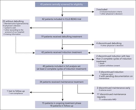 Patient flow diagram according to CONSORT guidelines. CONSORT, consolidated standards of reporting trials.