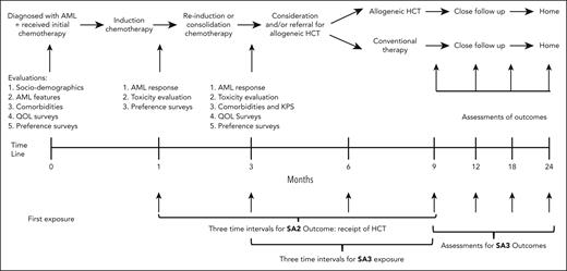 Study schema. QOL, quality of life. KPS, Karnofsky Performance Scale; SA, specific aim.