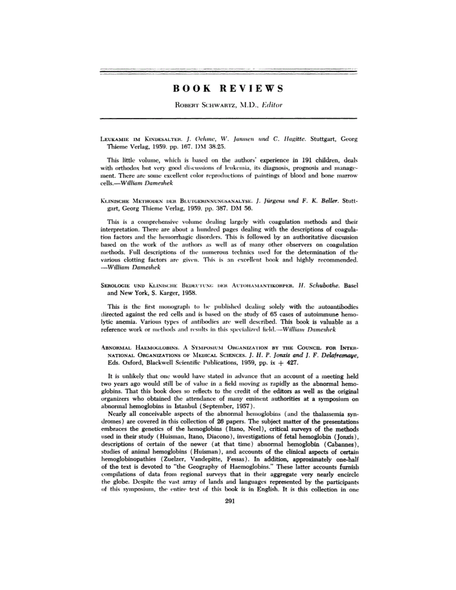 First page of BOOK REVIEWS