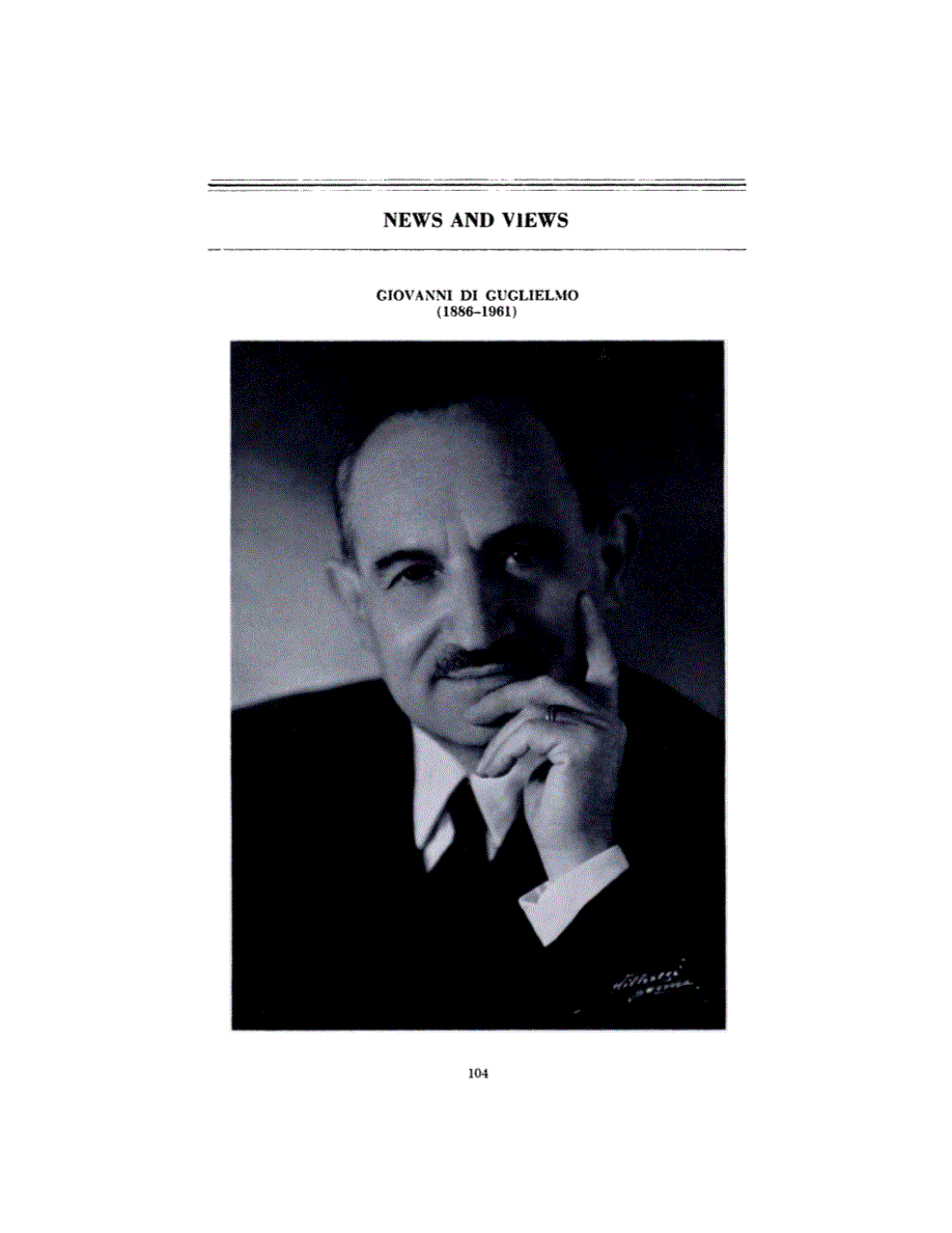 First page of NEWS AND VIEWS