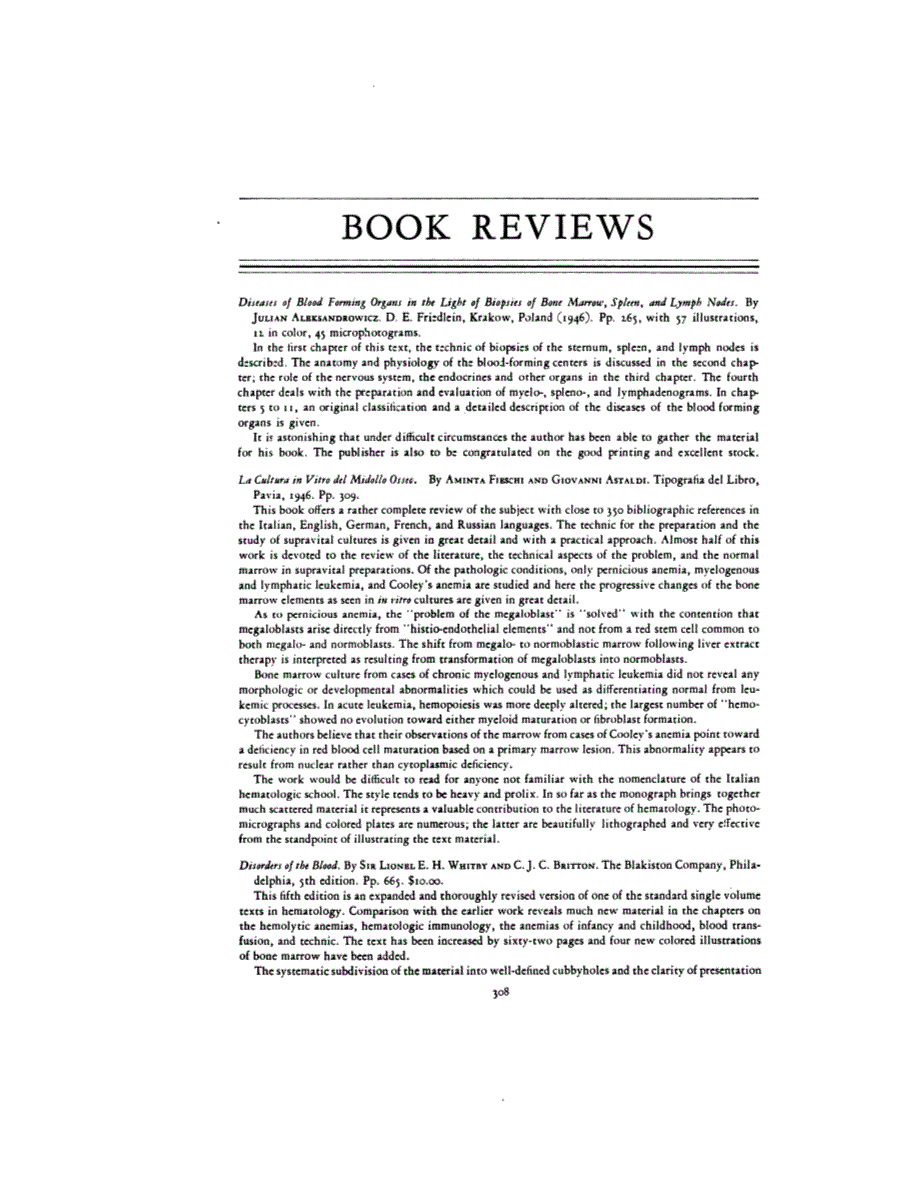 First page of BOOK REVIEWS