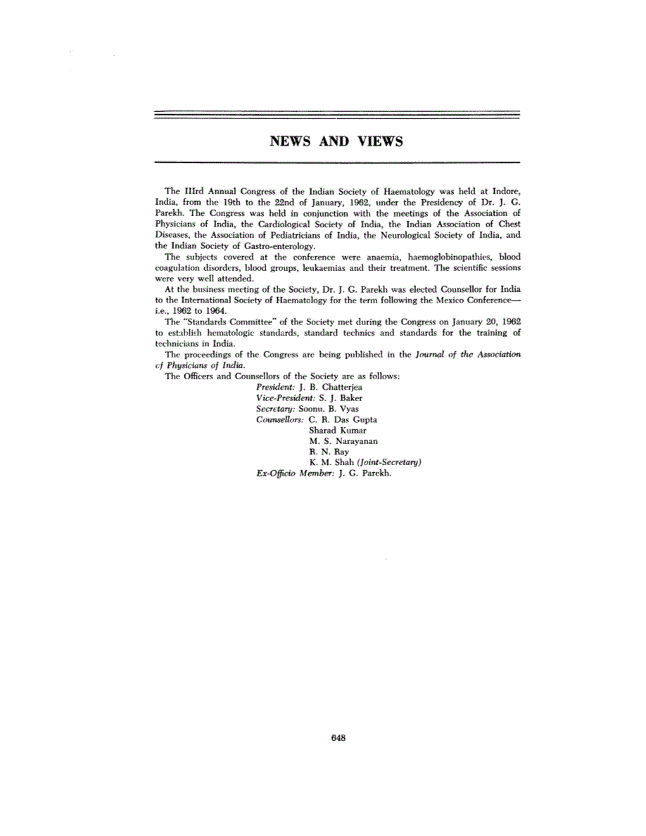 First page of NEWS AND VIEWS