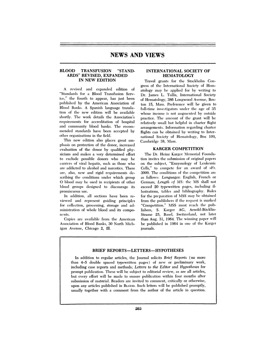 First page of NEWS AND VIEWS