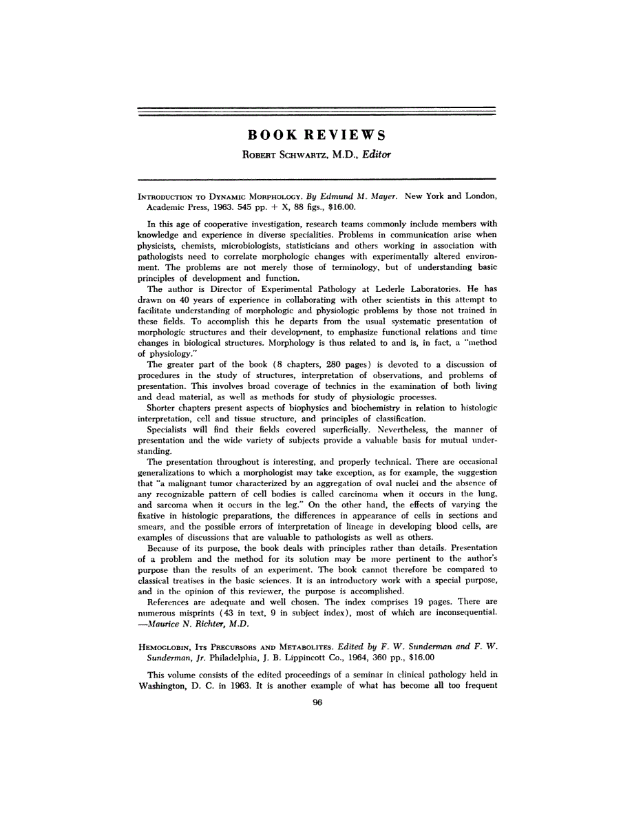First page of BOOK REVIEWS