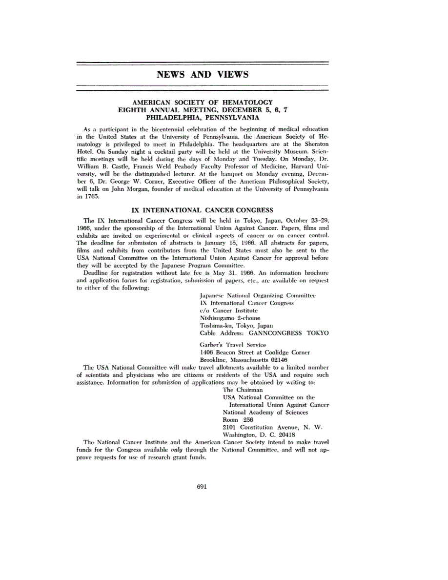 First page of NEWS AND VIEWS