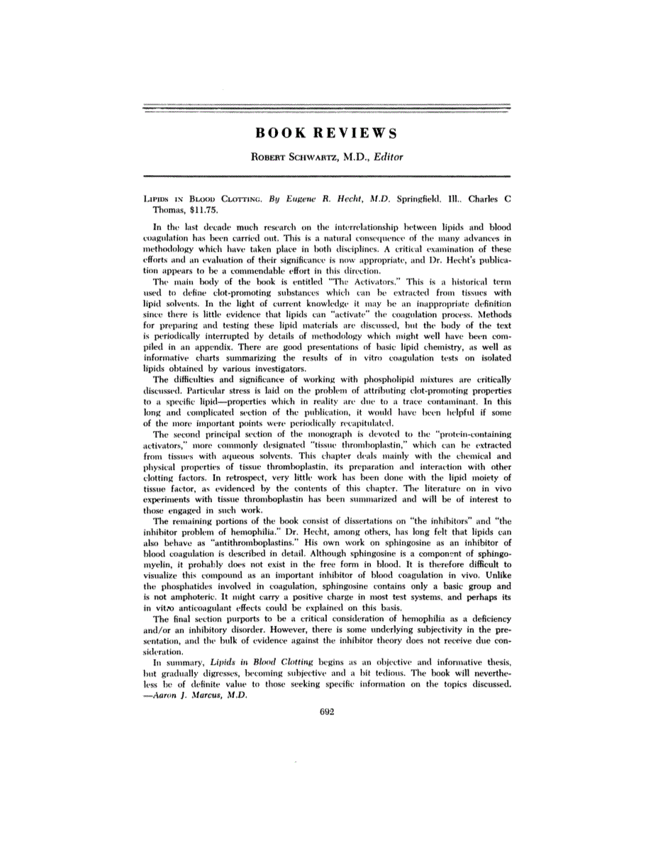 First page of BOOK REVIEWS