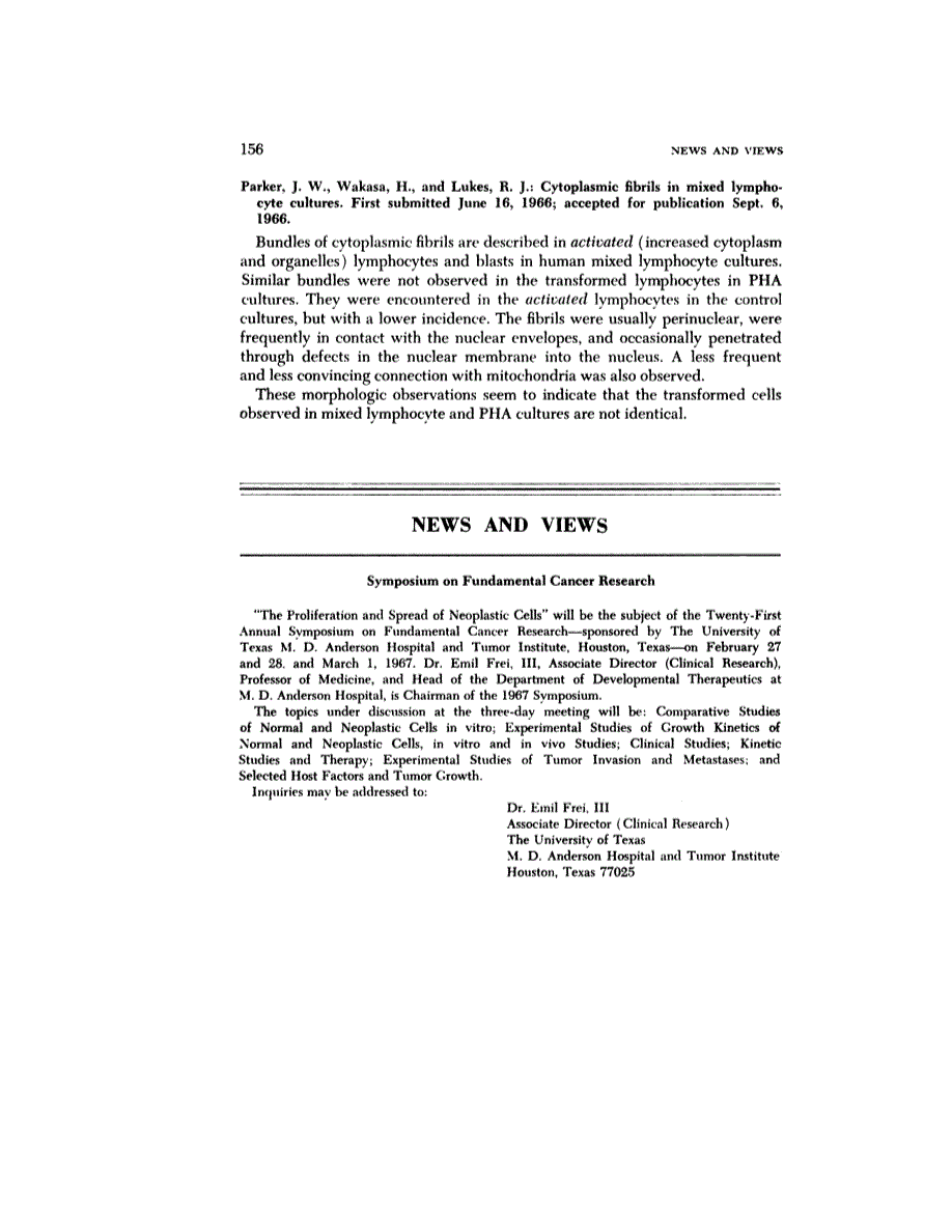 First page of NEWS AND VIEWS