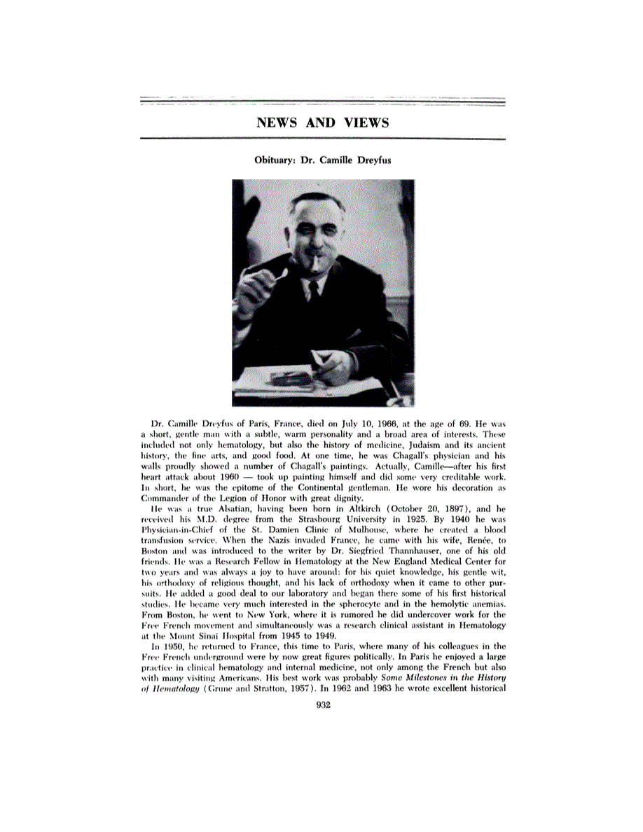 First page of NEWS AND VIEWS