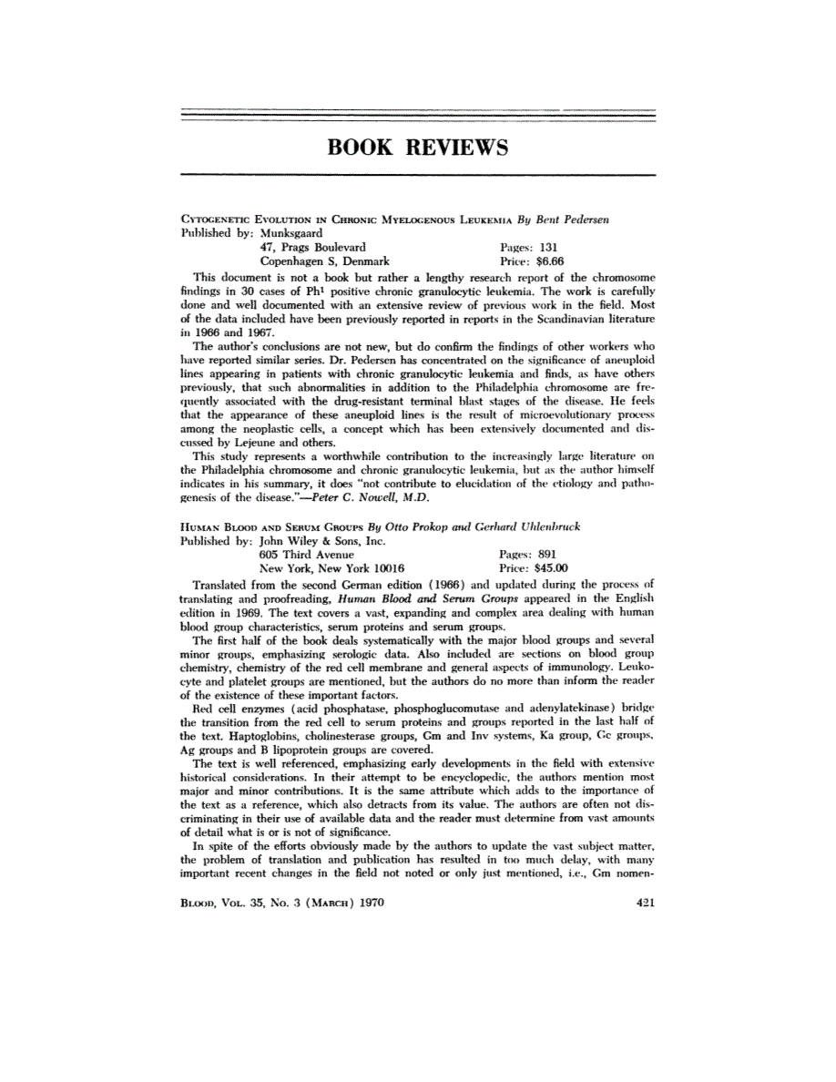 First page of BOOK REVIEWS