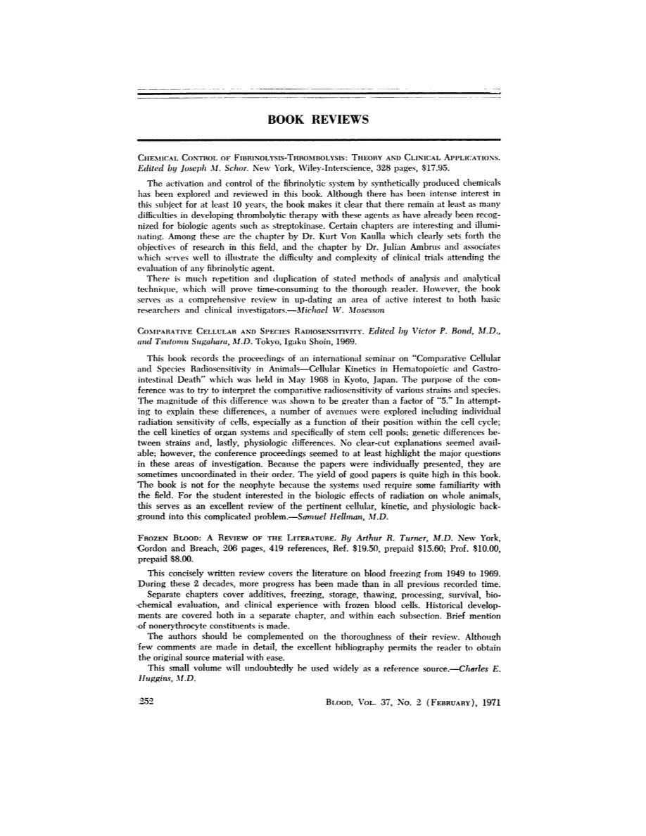 First page of BOOK REVIEWS