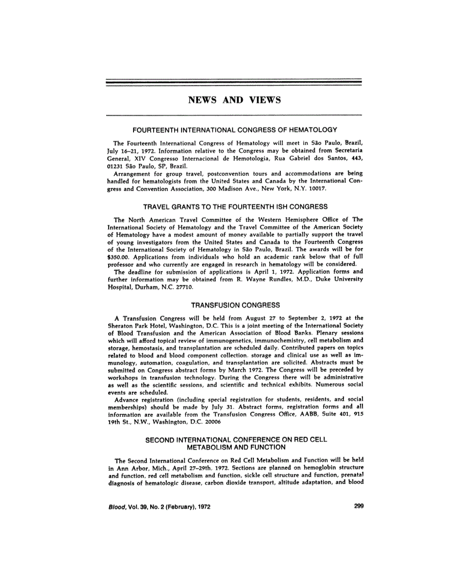 First page of NEWS AND VIEWS
